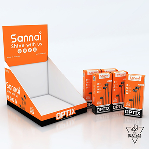 Scatola da esposizione personalizzata in cartone per sapone giocattoli di cioccolato scarpe per bambini regalo di natale al dettaglio in PDQ ondulato - Product Image 1