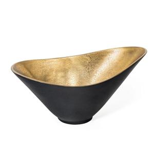 งานฝีมือทำมือถ้วยใบไม้สีทองอุปกรณ์ตกแต่งภายในชามใส่ขนมผลไม้ของตกแต่งบ้านงานฝีมือเสิร์ฟชามสำหรับปาร์ตี้ - Product Image 5