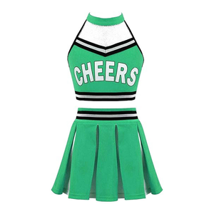 ชุดเชียร์ลีดเดอร์สีตามสั่ง กางเกงขาสั้นผู้หญิง โพลีเอสเตอร์ 100% พิมพ์ลายแบบซับลิเมชั่น สำหรับการแสดงเชียร์และเต้น - Product Image 5