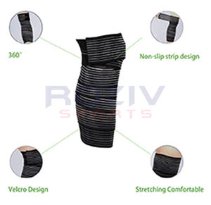 Genouillère de musculation de haute qualité, respirante, légère, en coton, avec couleur et logo personnalisés - Product Image 4