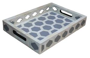 Vajilla Portátil Multifuncional con Incrustaciones de Hueso, Diseño de Patrones Árabes para Ambientes Elegantes, Opciones de Color y Tamaño Personalizadas, Oasis Dorado - Product Image 2