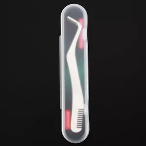 Drop-Shipping Pince à épiler à pointe en fibre Volume Ventilateur Outils pour cils Pince à épiler personnalisée Pince à épiler à pointe en fibre Isolation des cils - Product Image 5