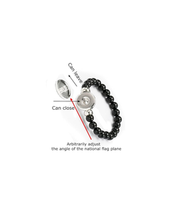 Bracelet à pression léger et imperméable avec motif du drapeau d'Afrique du Sud, cadeau original souvenir pour la Journée nationale - Product Image 3