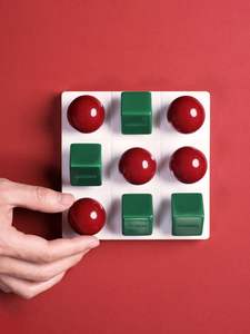 Juego de tic-tac-toe de lujo o decorativo hecho con mármol o piedra natural y madera Juego de tic-tac-toe de madera maciza hecho a mano al por mayor - Product Image 3