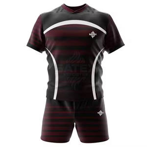 Tenues de rugby respirantes à prix avantageux, dernier design, vente chaude, pour les sports de plein air, 100% polyester, nouvelle arrivée - Product Image 2