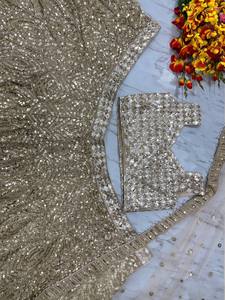 La plupart des tendances Premium Karishma soie avec broderie lourde séquence travail Lehengas Choli avec Dupatta ensemble pour les femmes vêtements de fête - Product Image 5