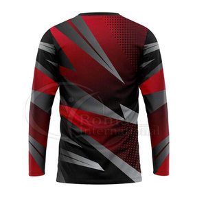 Jersey de Motocross Personalizado OEM, Poliéster de Secado Rápido, Jersey de Carreras MTB Downhill, Sublimación Directa de Fábrica - Product Image 2