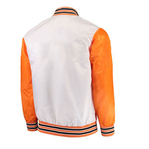 Veste bomber sport en polyester pour homme, avec lettres brodées personnalisées, design tendance, vente en gros - Product Image 3