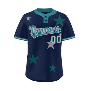 Uniforme de béisbol de sublimación personalizado ZATA SPORTS para adultos Unisex bordado 3D transpirable secado rápido cuello en V 100% poliéster - Product Image 2