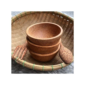 Tazón de Madera de Coco MÁS VENDIDO, Limpio y Pulido, para Servir Ensaladas Orgánicas y como Utensilio Decorativo de Cocina para Cenas Elegantes en el Hogar - Product Image 2