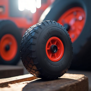 70602 D.260mm Load Capacity 150kg PU Tire with Rim FETRA <b>Block</b> <b>Rubber</b> Rollers - Product Image 3