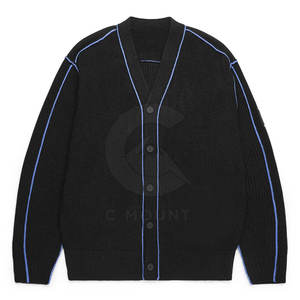 เสื้อสเวตเตอร์ถักคอวีคอวีสำหรับผู้หญิงเสื้อสเวตเตอร์ถักคอวีหนาสวมใส่สบายสำหรับฤดูหนาว - Product Image 1