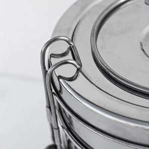 Artículo de Venta caliente Hotel Oficina Uso para adultos Diseño tradicional Oficina Escuela Clip caliente Tiffins Fiambreras Acero inoxidable - Product Image 4