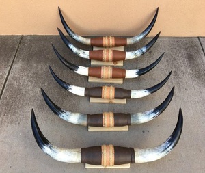 แผ่นโลหะติดผนังรูปเขาควายแบบวินเทจฮอร์นตกแต่งบ้านสไตล์วินเทจแผ่นโลหะติดผนัง - Product Image 3