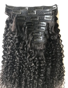 ผมต่อแบบผมขดหยิกแบบบราซิลเลียน1b,คลิปต่อผมบริสุทธิ์แบบชาวมองโกเลีย - Product Image 2