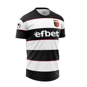 Ensembles de vêtements de football pour hommes à col en V 2026, impression numérique personnalisée de haute qualité, maillots de football respirants avec service OEM - Product Image 3