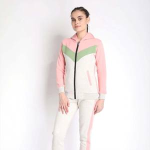 Chándal con cremallera para mujer, conjunto de ropa deportiva elástica, elegante traje de jogging de dos piezas y pantalones para gimnasio, correr y ropa informal - Product Image 4
