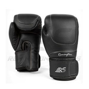 ถุงมือชกมวยระบายอากาศได้ดีหนังแท้สำหรับใส่โลโก้ของคุณถุงมือชกมวย - Product Image 1