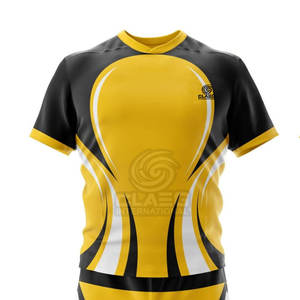 Uniforme de Rugby Personalizado de Alta Calidad con Manga Corta, Precio Económico, Ropa Deportiva Profesional, Impresión por Sublimación - Product Image 3