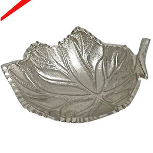 Tazón de chocolate Royal Look con acabado plateado para servir ensalada de comida - Product Image 3