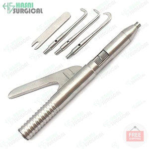 Pistolet de retrait automatique de couronnes dentaires orthodontiques, ensemble complet, pistolet de retrait de couronnes et bridges, en acier inoxydable, approuvé CE - Product Image 3