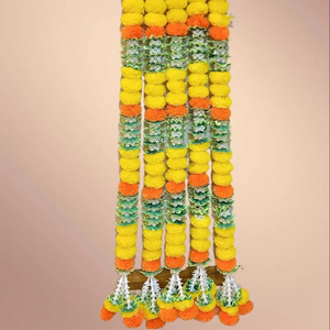 พวงมาลาประดับงานแต่งแบบอินเดียสำหรับตกแต่งในบ้านและงานปาร์ตี้คริสต์มาส - Product Image 1