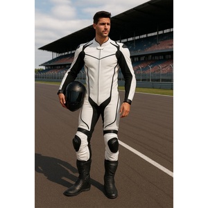 Combinaison de moto de style nouveau, réglable, professionnelle, de haute qualité, pour homme, en cuir véritable, combinaison de course pour moto - Product Image 1