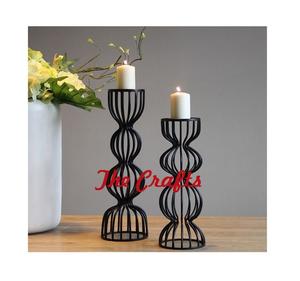 Iron Black Color <b>Wall</b> Hanging <b>Candle</b> <b>Holder</b> Set Of Two Different Sizes Decorative <b>Candle</b> <b>Holder</b> With Glass Chimney - Product Image 5