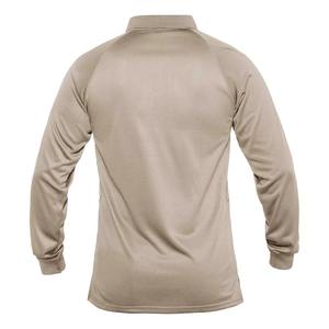 Logotipo personalizado de alta calidad negro de secado rápido rendimiento atlético Golf desgaste manga larga Polo camisetas de manga larga para hombres - Product Image 3