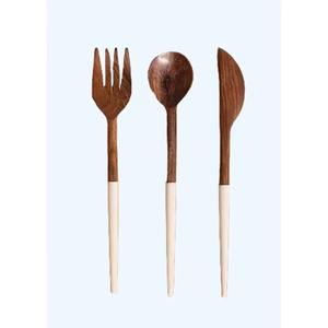 Couverts en acier inoxydable plaqués couleur or à manche rond, couverts allant au lave-vaisselle pour mariage à la maison, café, ensemble de 4 - Product Image 6