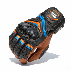 Gants en cuir de motocross Malik Raza, faible MOQ, qualité supérieure, logo personnalisé, vente en gros - Product Image 6