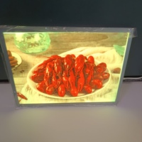 Caja de Luz LED Rectangular Ultra Delgada de Aluminio, Decorativa, para Colgar, Exhibición de Carteles Publicitarios, Alto Brillo, Resistente a la Intemperie