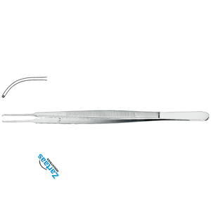 Fórceps de tejido Gerald de acero inoxidable de alta calidad curvados 1x2 dientes 17cm/6,75 "fabricante de instrumentos quirúrgicos - Product Image 4