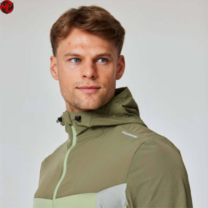 Chaqueta Cortavientos Impermeable Personalizada para Correr al Aire Libre, con Cuello Alto, Transpirable y con Revestimiento - Product Image 4