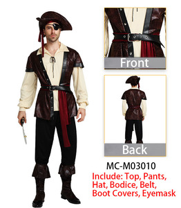 Nuevo Disfraz de Pirata de Alta Calidad, Disfraz de Capitán Gancho para Adultos, Disfraz de Cosplay Masculino para Halloween y Carnaval - Product Image 4