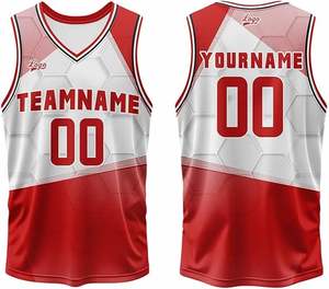 Camisetas de baloncesto personalizadas para hombres y niños, camisetas de baloncesto para jóvenes, camiseta de uniforme de baloncesto en blanco transpirable de secado rápido de malla impresa, chaleco - Product Image 1