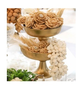 Juego de Dos Tazones para Servir Dulces de Color Dorado Metálico, Tazones para Postres y Chocolates de Diferentes Tamaños para Uso en la Mesa del Hogar - Product Image 1