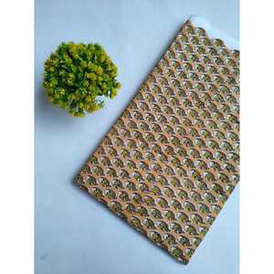 JBRO4ผ้าวอยส์คอตตอนแท้พิมพ์ลายทางผ้าทออินเดียสำหรับบุเบาะ120gsm สูงปรับแต่งได้ - Product Image 1