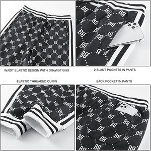 Chándal de 2 piezas a cuadros transpirable para hombre, chándal para deporte, ropa para correr - Product Image 4