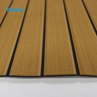 Komin Matériau de terrasse en teck synthétique Mousse EVA Feuille de sol pour bateau en faux teck