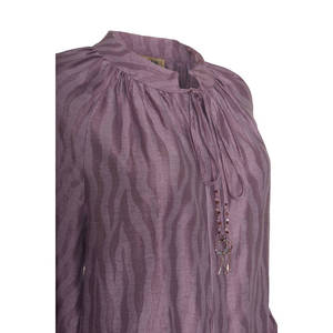 Túnica Holgada de Gasa Estilo Bohemio con Lazos para Mujer, Oficina, Otoño - Product Image 2