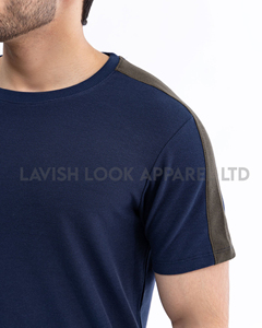 Sérigraphie personnalisée T-shirt décontracté pour homme col rond épais 100% coton écologique respirant coupe normale - Product Image 2