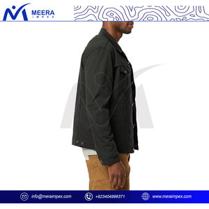 Chaqueta vaquera lavada ligera unisex con parches bordados bolsillos delanteros trajes únicos de estilo callejero de moda para el invierno - Product Image 3