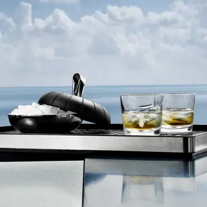 Seau à glace moderne en aluminium martelé, grand, écologique, pour les fêtes, les célébrations, la décoration de la maison, Zahid Exports - Product Image 1