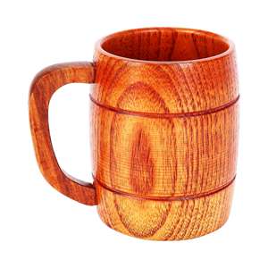 Tasse à café solide en bois avec isolation Design unique fait à la main fabriqué en inde tasse à thé à café tasse à café en bois - Product Image 5