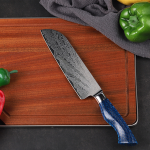 มีดดามัสกัสขนาด7นิ้วมีดหั่นเนื้อมืออาชีพปรับแต่งได้ตามต้องการแบบหรูหรา - Product Image 1