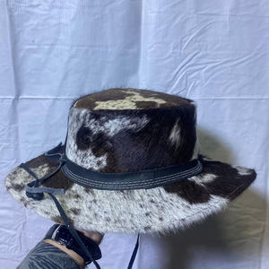 Chapeaux en cuir de vachette respirants pour hommes, meilleur matériau, faible MOQ, vente en gros, prix bas, nouveaux chapeaux en cuir de vachette élégants pour adultes - Product Image 4