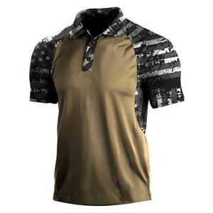 Nueva tendencia de moda para hombre, camisa Polo con estampado de camuflaje, ajuste relajado, camisa Polo informal de verano, camisa informal transpirable holgada - Product Image 4
