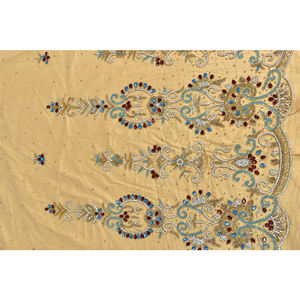 La mayoría de la venta de tela de lujo para vestidos de mujer y vestidos de boda vestido de fiesta tela con cuentas de la India - Product Image 3