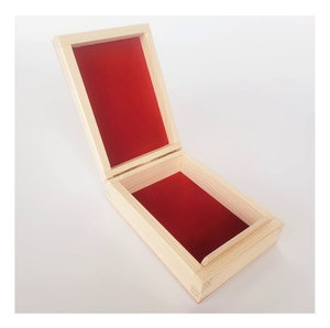 Caja de Regalo Rectangular de Madera para Collares, Joyería, Organizador, Almacenamiento, Manualidades, con Tapa de Madera de Color Natural - Product Image 5